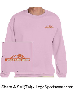 Crew Neck Sweatshirt - Pink Design Zoom